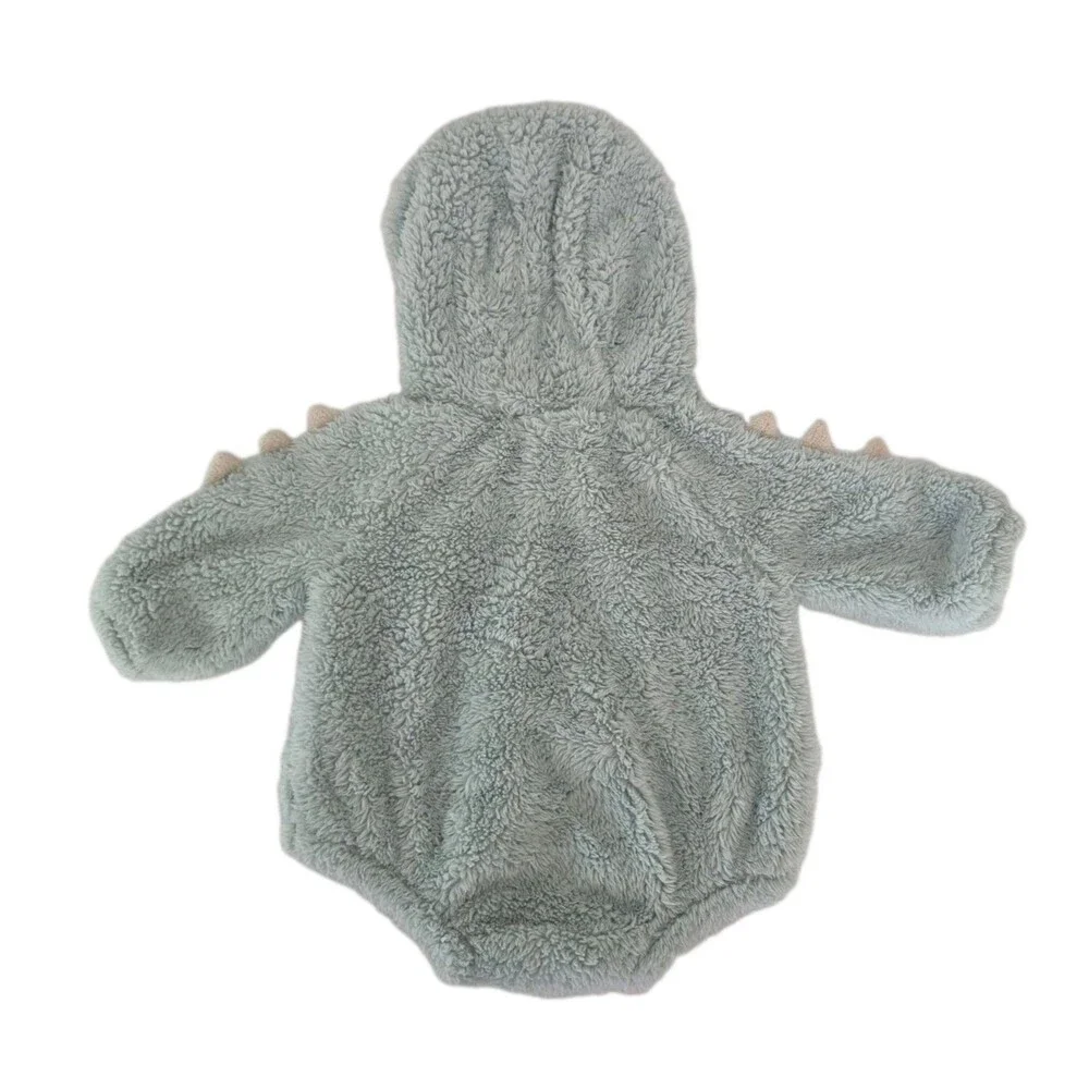 Old Navy Unisex Green Monster Hooded Infant Halloween Costume 0-3 Months Baby